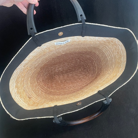 Carlotta Ombré Straw Tote - Picture 3 of 6